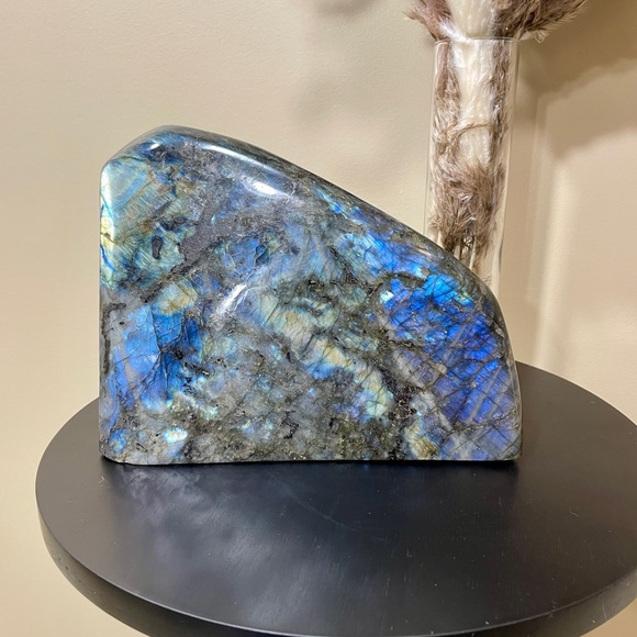 Huge 7+ Pound Labradorite Crystal Free Form with Electric Blue Flash - Picture 2 of 10